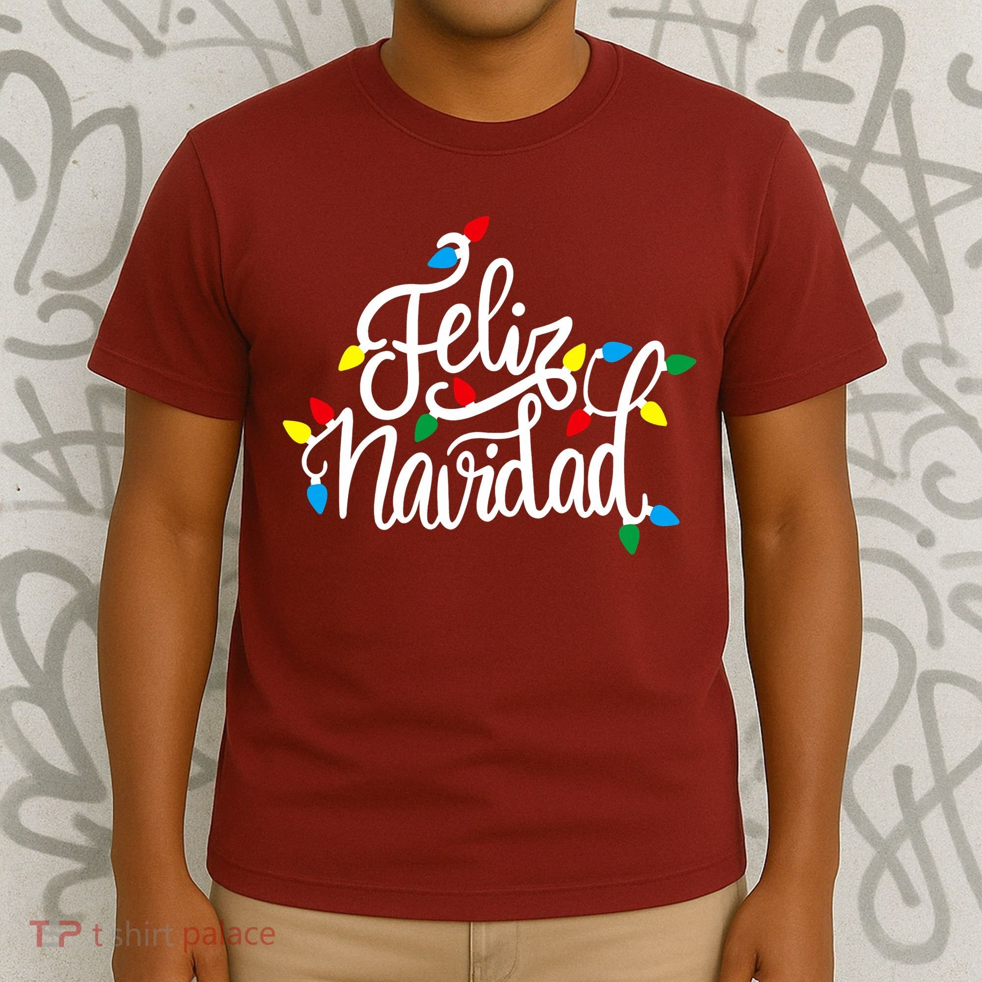 Feliz Navidad Funny Christmas Light Family Group T-Shirt