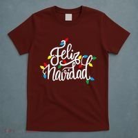 Feliz Navidad Funny Christmas Light Family Group T-Shirt thumb 5