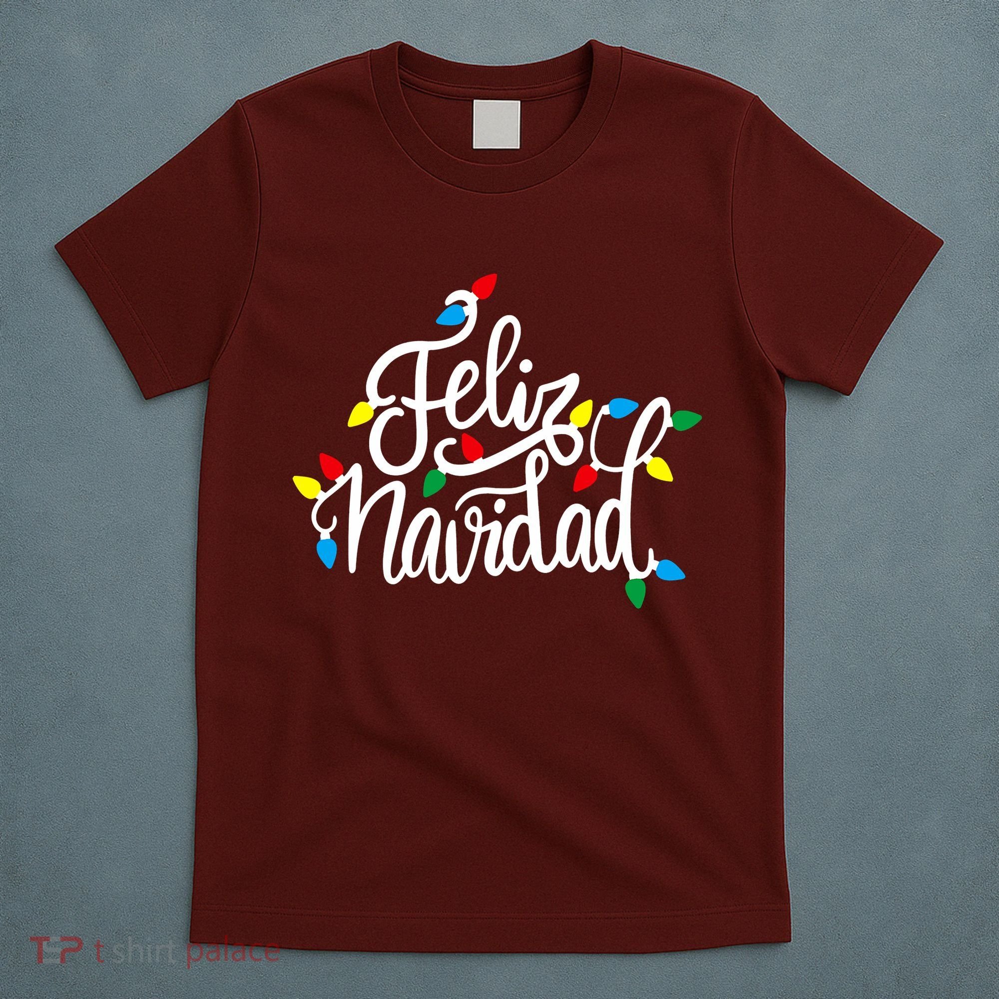 Feliz Navidad Funny Christmas Light Family Group T-Shirt