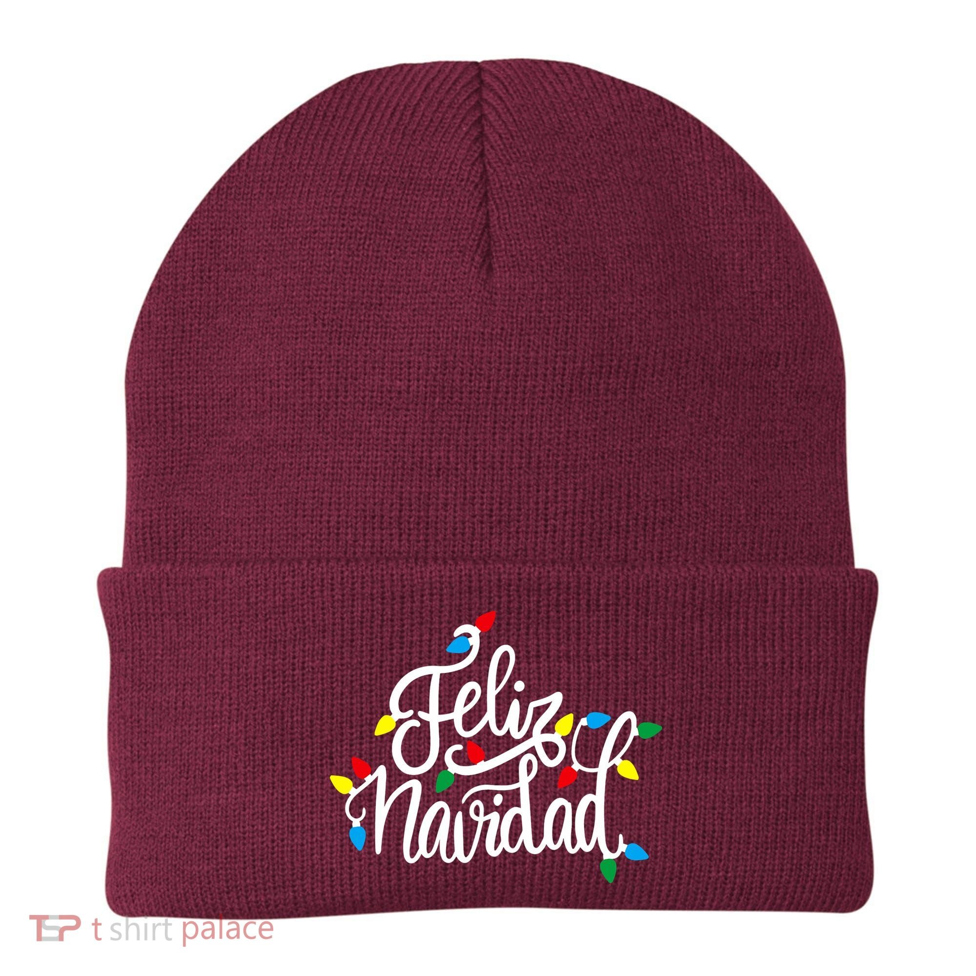 Feliz Navidad Funny Christmas Light Family Group Beanie