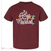 Feliz Navidad Funny Christmas Light Family Group Toddler T-Shirt thumb 0