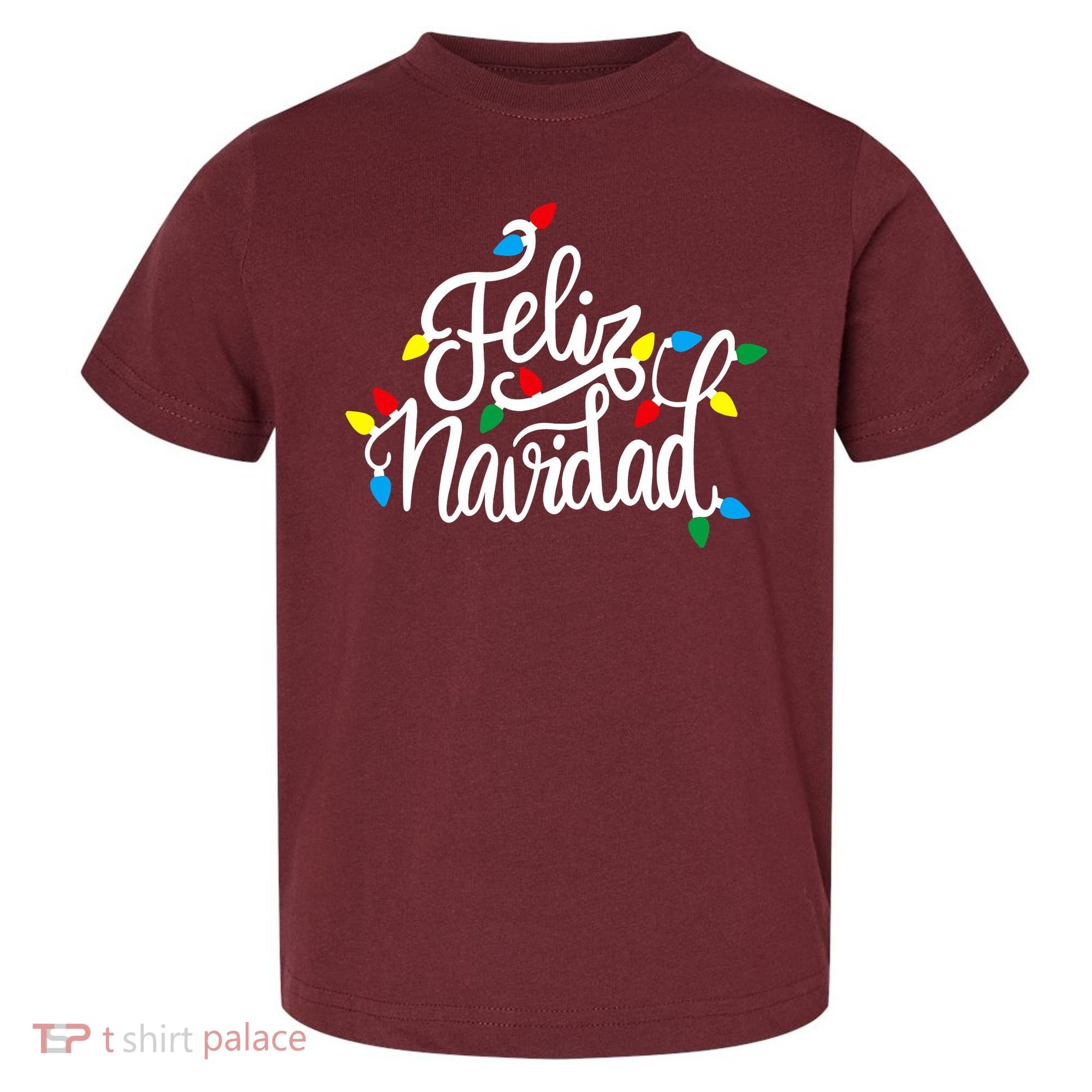 Feliz Navidad Funny Christmas Light Family Group Toddler T-Shirt