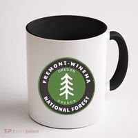 Fremontwinema National Forest Oregon Or Tree Badge Gift Coffee Mug thumb 1