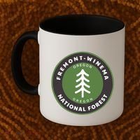 Fremontwinema National Forest Oregon Or Tree Badge Gift Coffee Mug thumb 2
