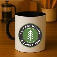 Fremontwinema National Forest Oregon Or Tree Badge Gift Coffee Mug thumb 4