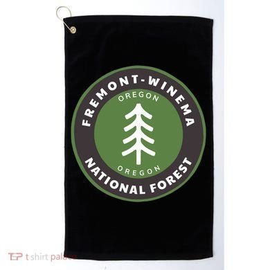 Fremontwinema National Forest Oregon Or Tree Badge Gift Golf Towel