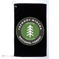 Fremontwinema National Forest Oregon Or Tree Badge Gift Golf Towel thumb 0