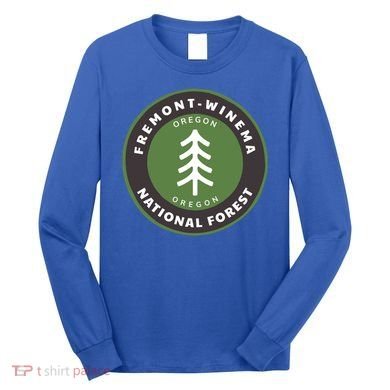 Fremontwinema National Forest Oregon Or Tree Badge Gift Long Sleeve Shirt
