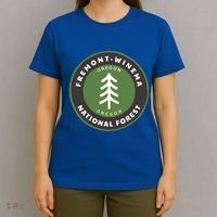Fremontwinema National Forest Oregon Or Tree Badge Gift T-Shirt thumb 4