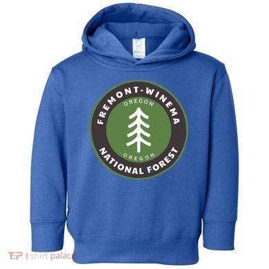 Fremontwinema National Forest Oregon Or Tree Badge Gift Toddler Hoodie