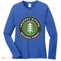 Fremontwinema National Forest Oregon Or Tree Badge Gift Women's Long Sleeve Shirt thumb 0