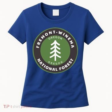 Fremontwinema National Forest Oregon Or Tree Badge Gift Women's T-Shirt