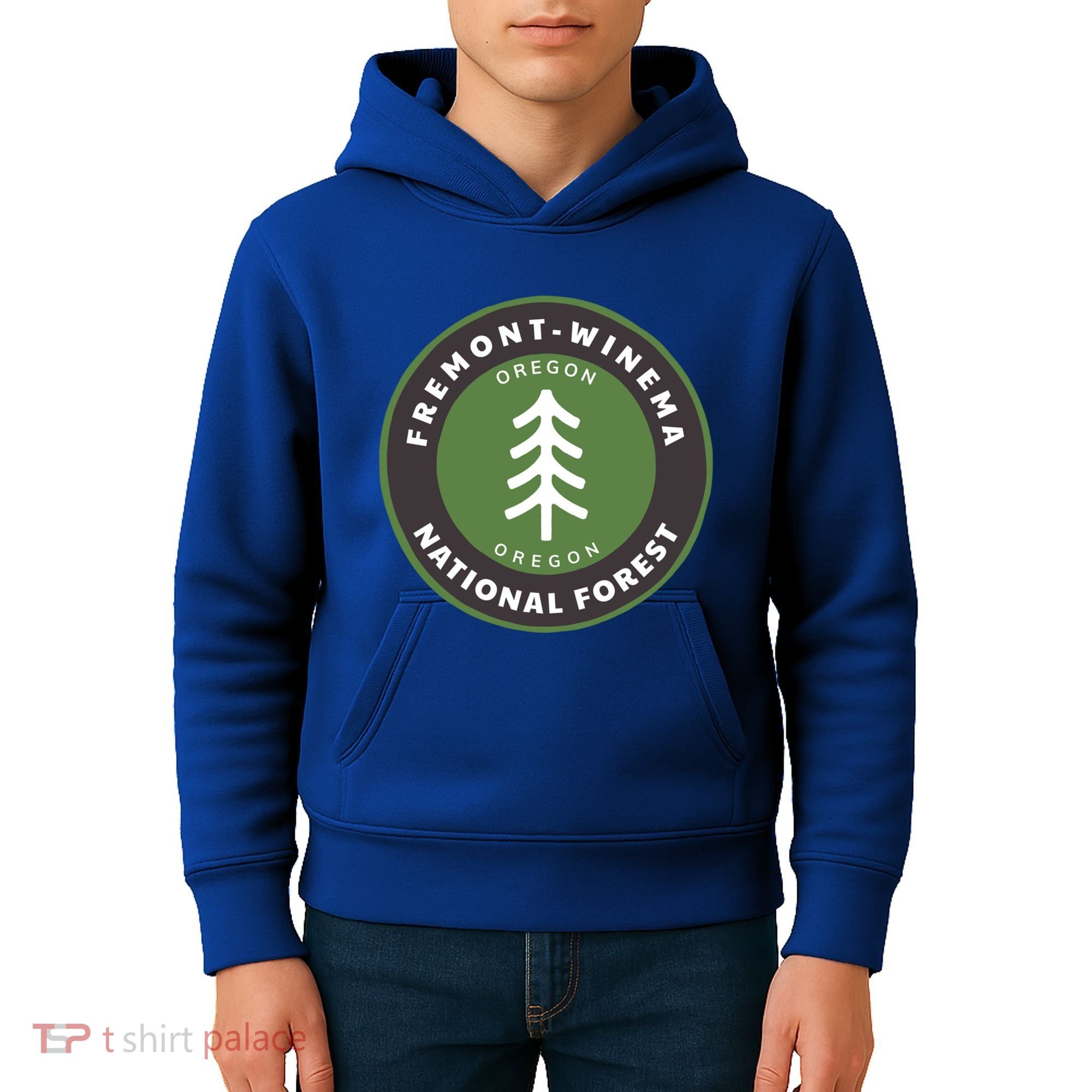 Fremontwinema National Forest Oregon Or Tree Badge Gift Kids Hoodie