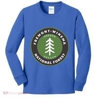 Fremontwinema National Forest Oregon Or Tree Badge Gift Kids Long Sleeve Shirt thumb 0