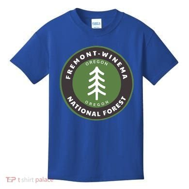 Fremontwinema National Forest Oregon Or Tree Badge Gift Kids T-Shirt
