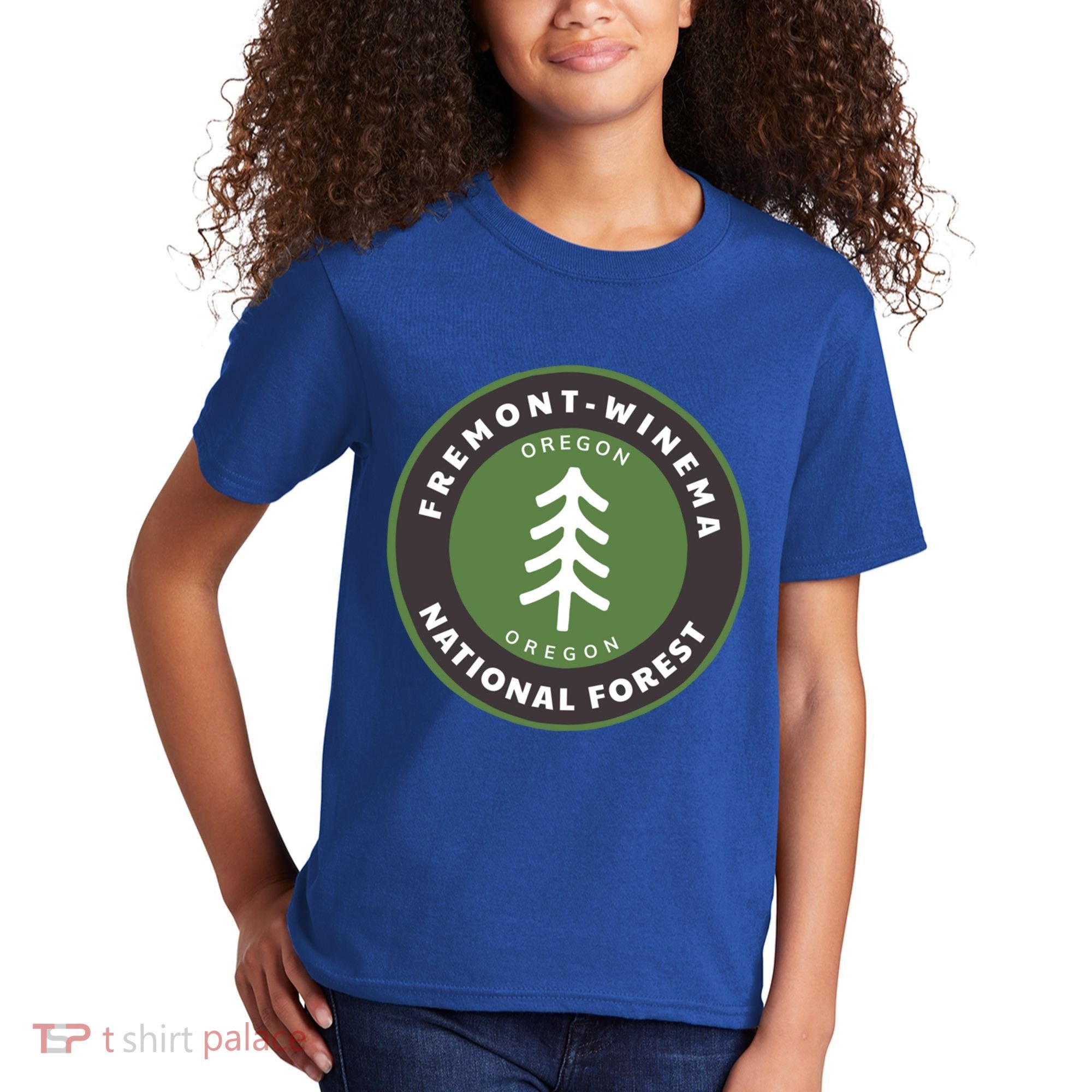 Fremontwinema National Forest Oregon Or Tree Badge Gift Kids T-Shirt