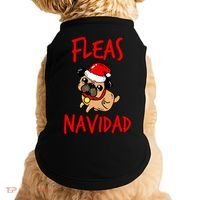 Fleas Navidad Funny Pug Christmas Gift Funny Gift Doggie Tank thumb 0