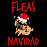 Fleas Navidad Funny Pug Christmas Gift Funny Gift Women's Hoodie thumb 2