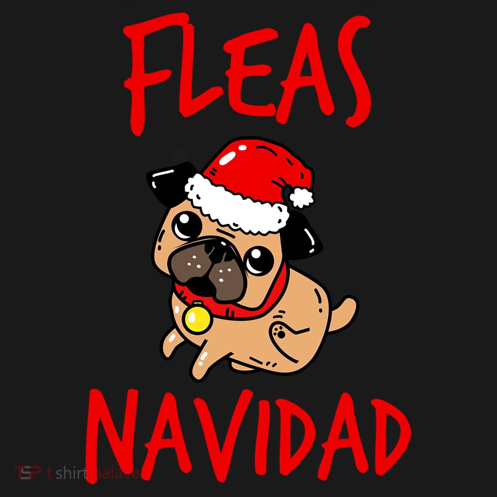 Fleas Navidad Funny Pug Christmas Gift Funny Gift Ornament