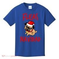 Fleas Navidad Funny Pug Christmas Gift Funny Gift Kids T-Shirt thumb 0