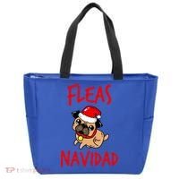 Fleas Navidad Funny Pug Christmas Gift Funny Gift Tote Bag thumb 0