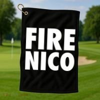 Fire Nico  Golf Towel thumb 1