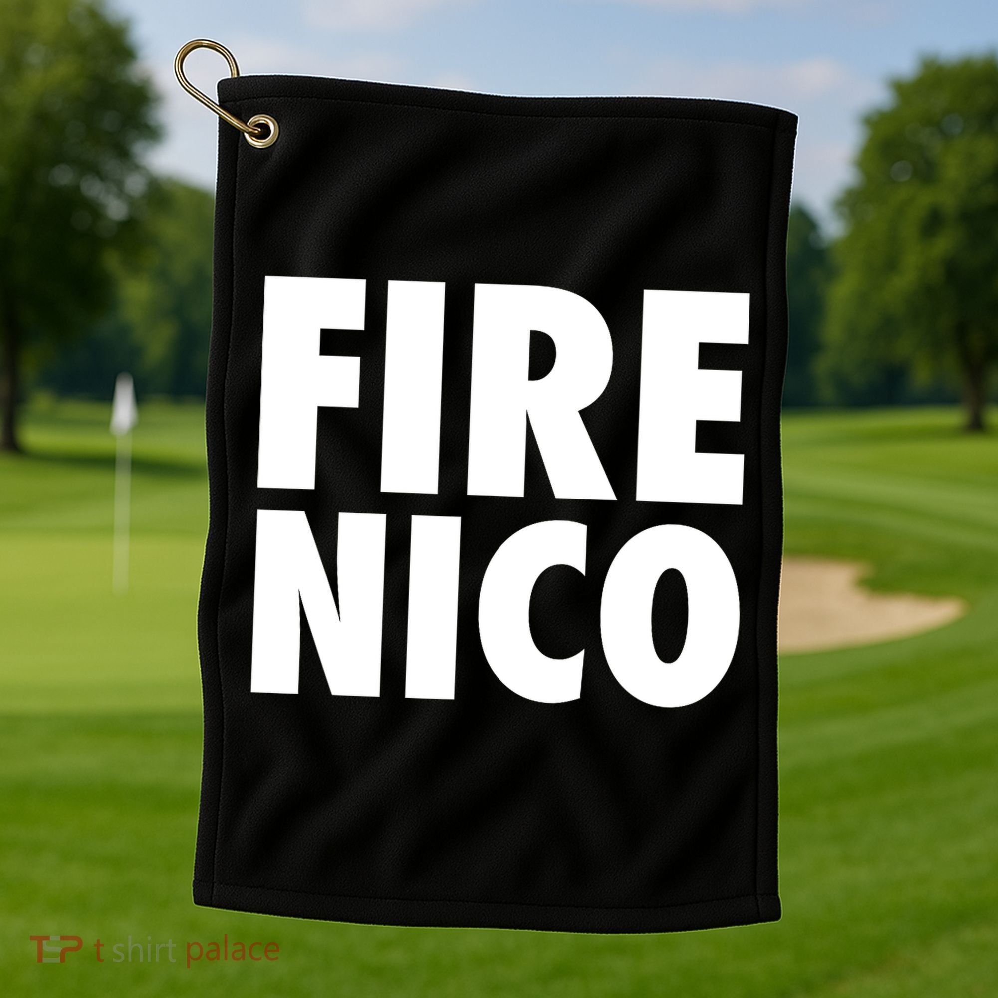 Fire Nico  Golf Towel