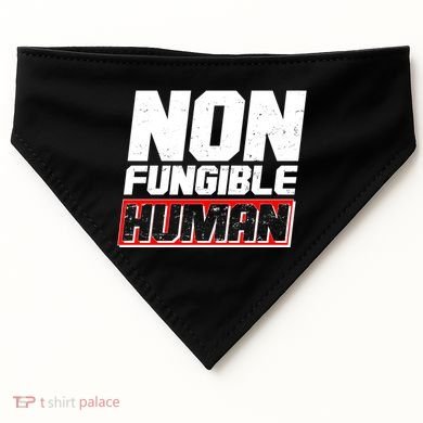 Funny Non Fungible Human NFT USA-Made Doggie Bandana