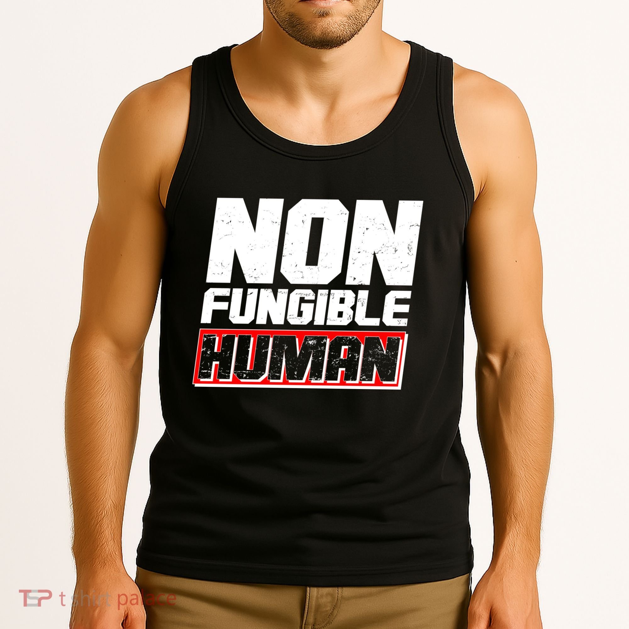 Funny Non Fungible Human NFT Tank Top