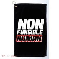 Funny Non Fungible Human NFT Golf Towel thumb 0