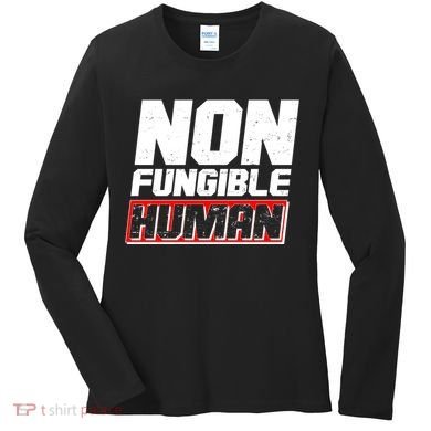 Funny Non Fungible Human NFT Women's Long Sleeve Shirt