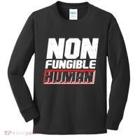 Funny Non Fungible Human NFT Kids Long Sleeve Shirt thumb 0