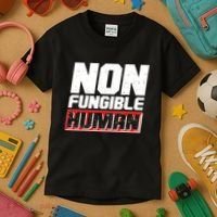 Funny Non Fungible Human NFT Kids T-Shirt thumb 3