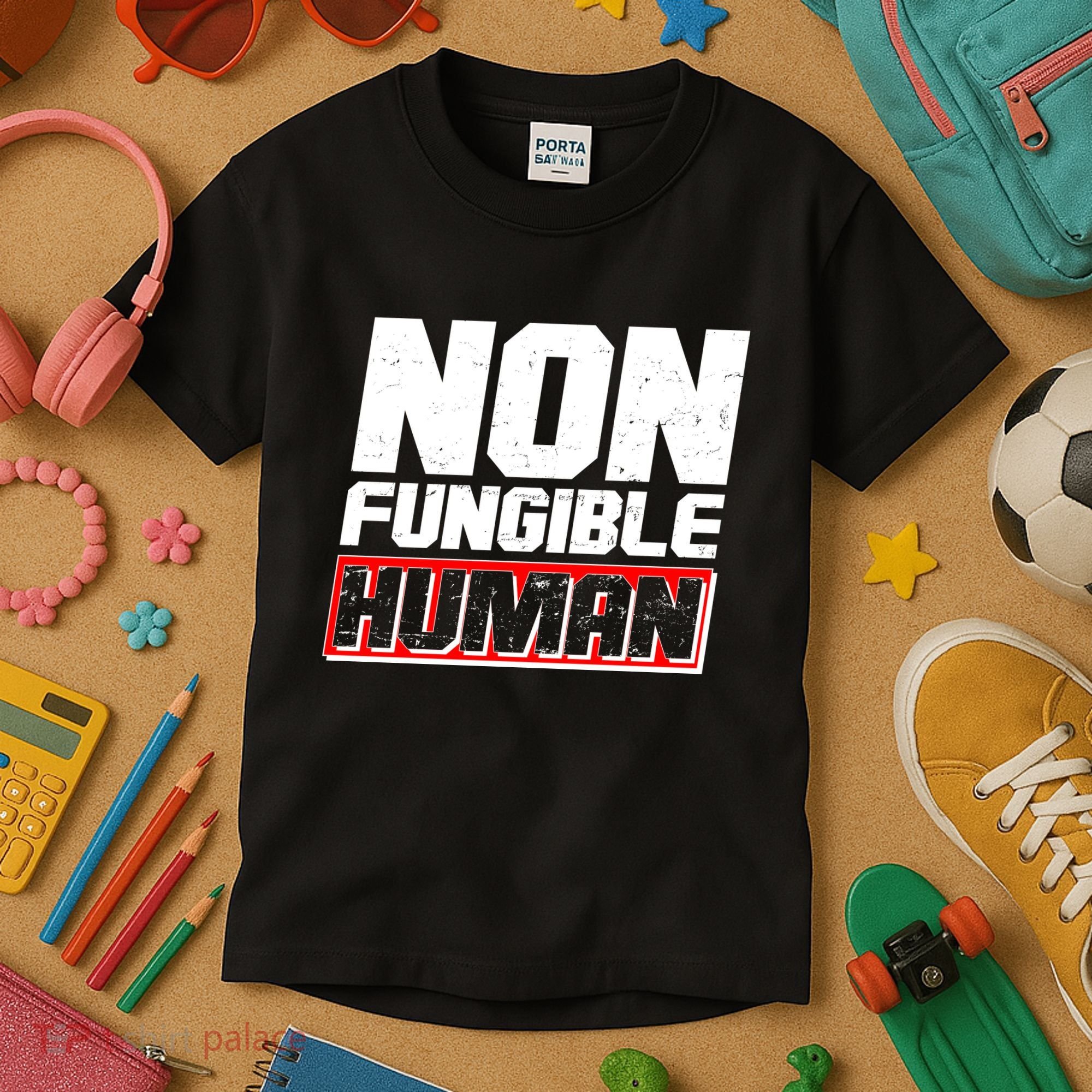 Funny Non Fungible Human NFT Kids T-Shirt