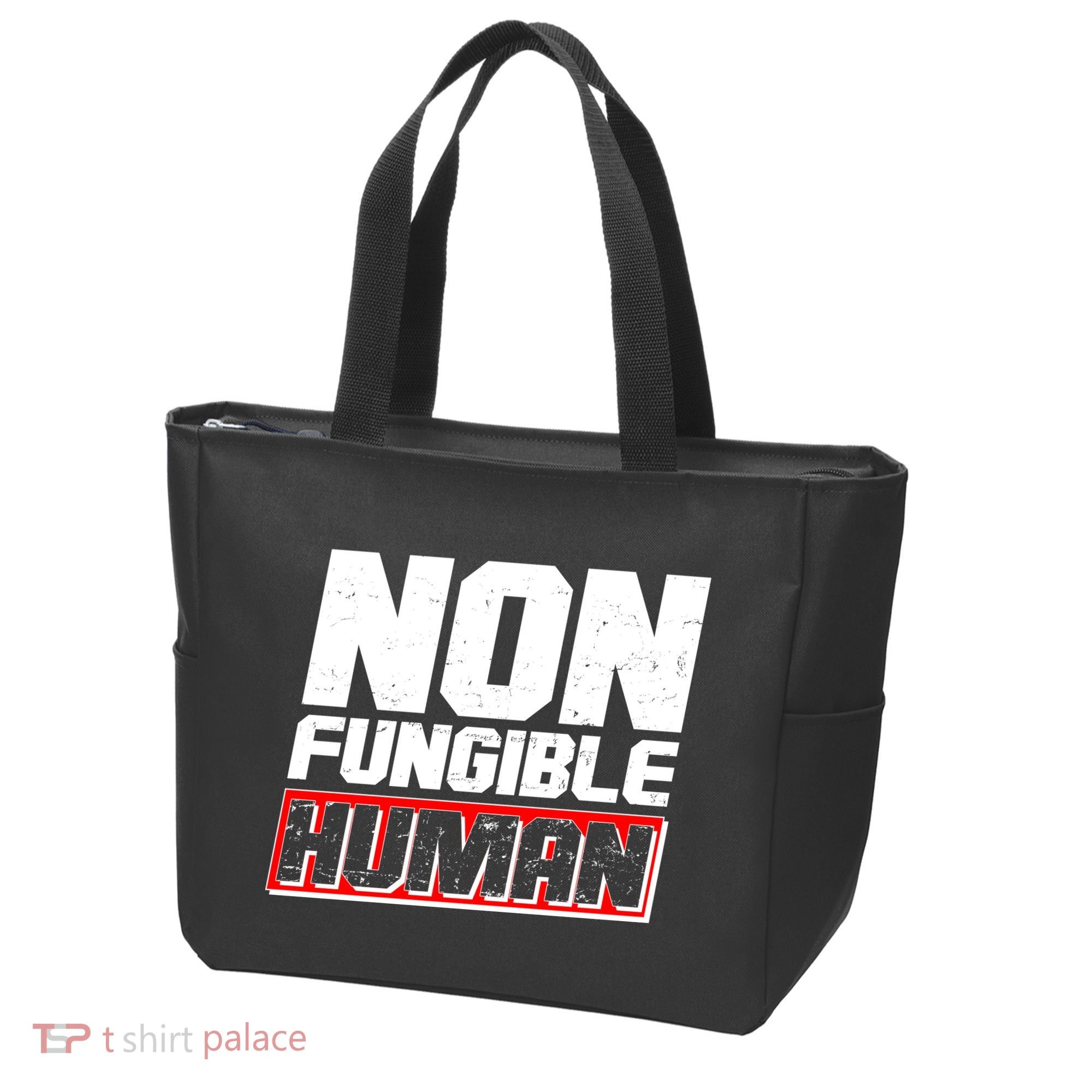 Funny Non Fungible Human NFT Tote Bag