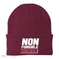 Funny Non Fungible Human NFT Beanie thumb 0