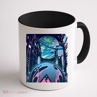 Futuristic Neon Future Coffee Mug thumb 1