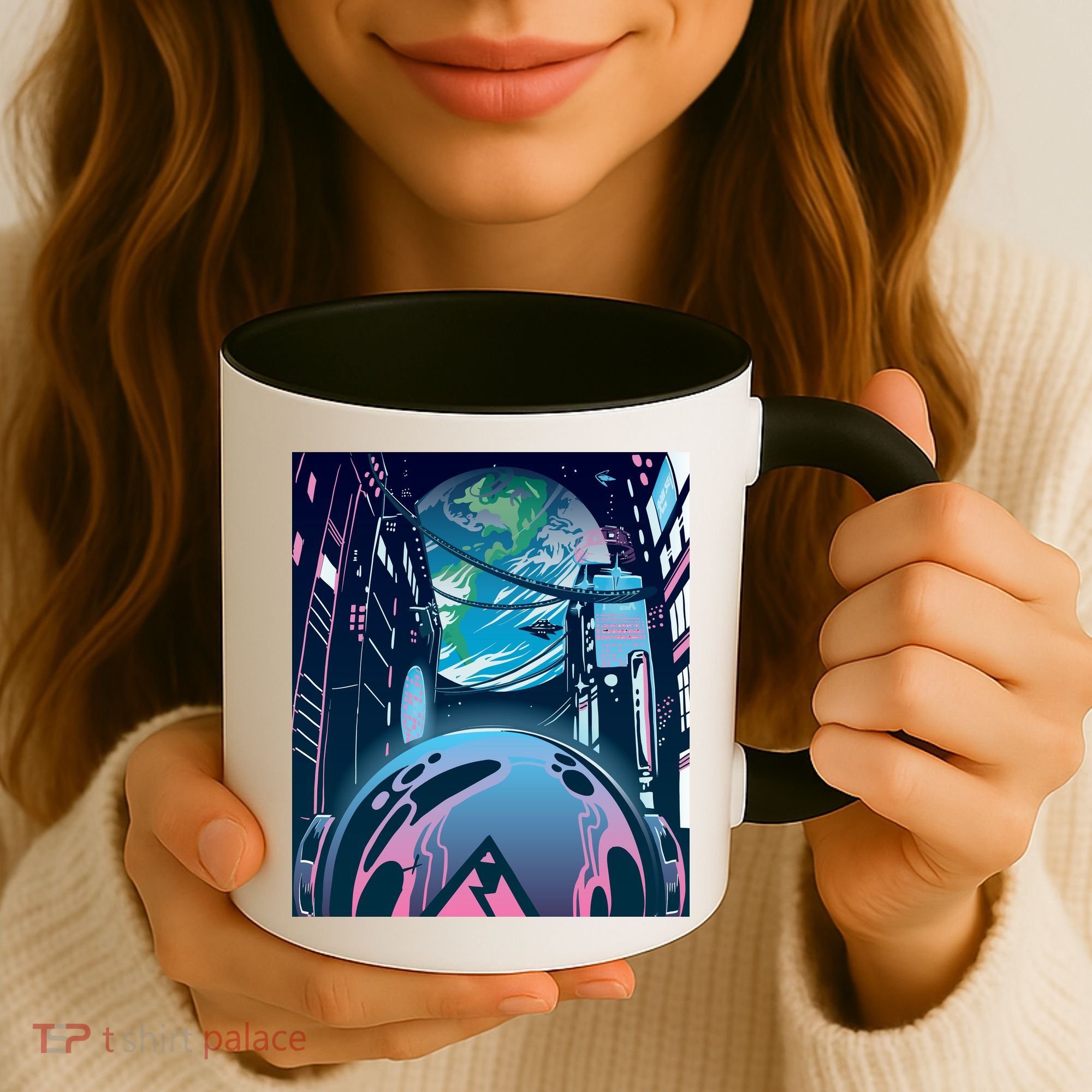 Futuristic Neon Future Coffee Mug