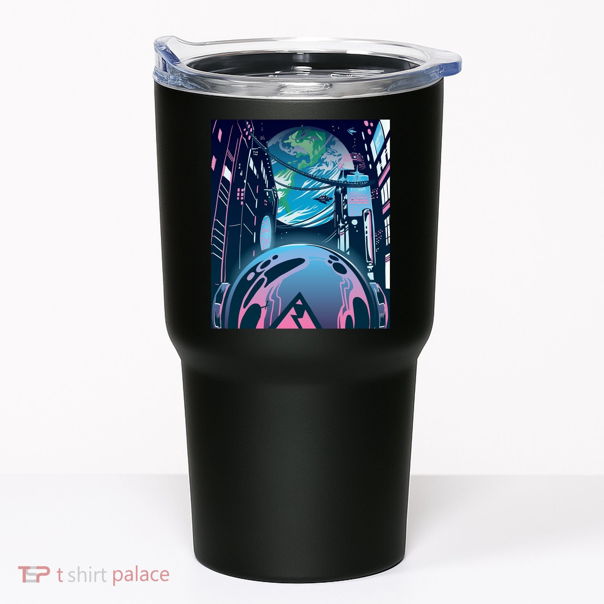 Futuristic Neon Future Tumbler
