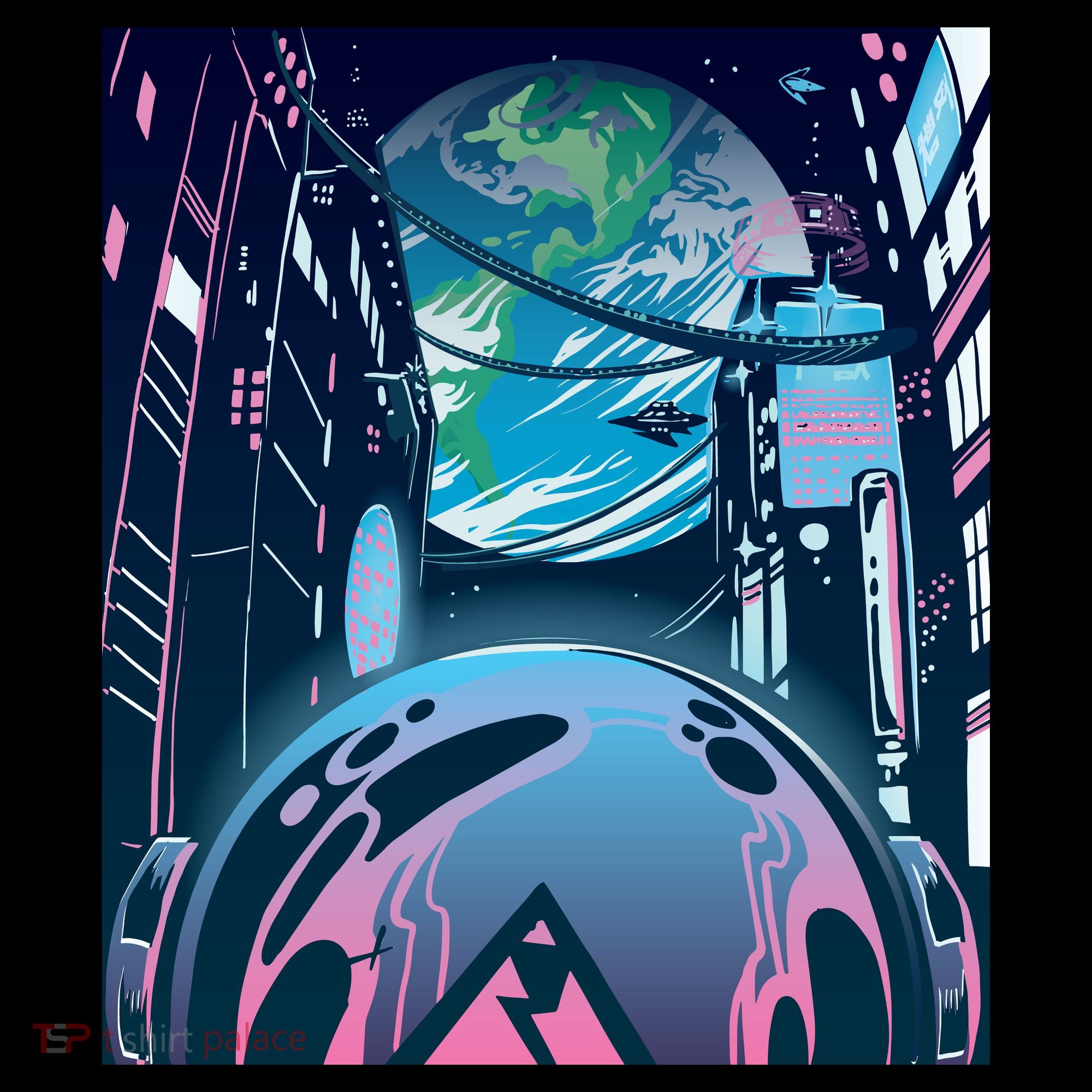 Futuristic Neon Future Ornament