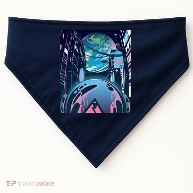 Futuristic Neon Future USA-Made Doggie Bandana