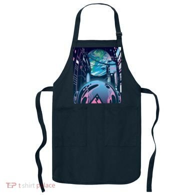 Futuristic Neon Future Apron