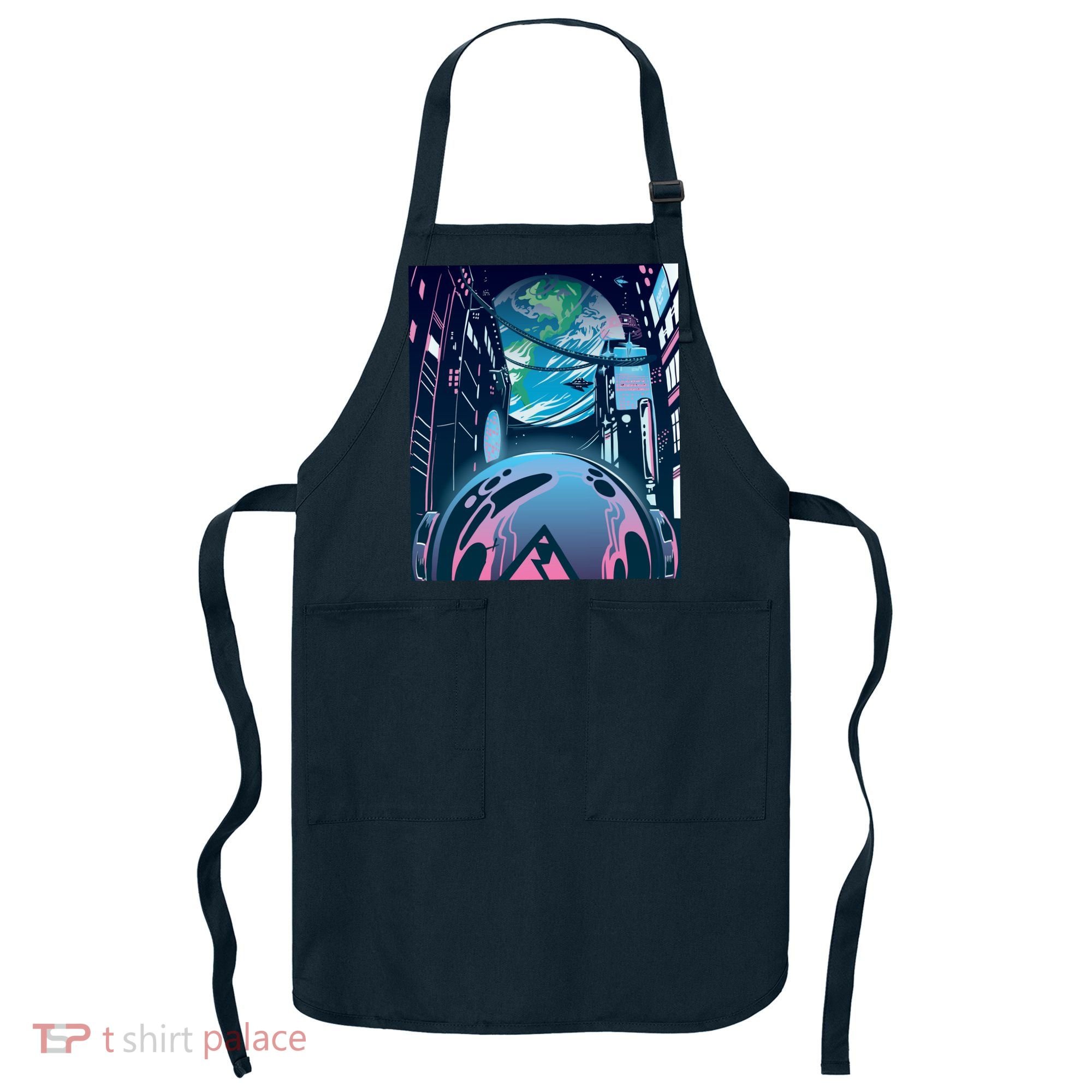 Futuristic Neon Future Apron