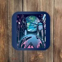 Futuristic Neon Future Coaster thumb 0
