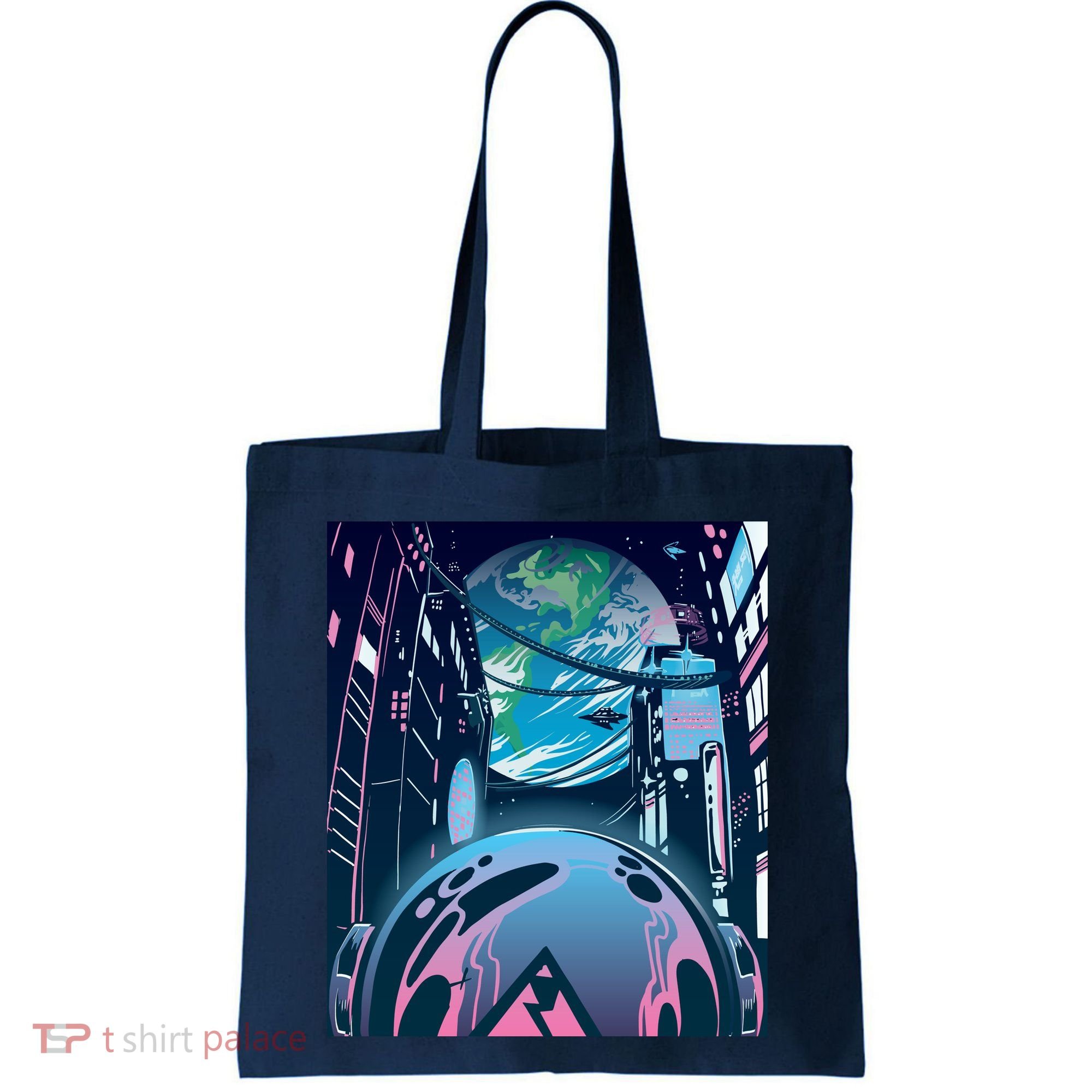 Futuristic Neon Future Tote Bag