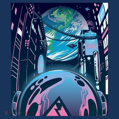 Futuristic Neon Future Tote Bag