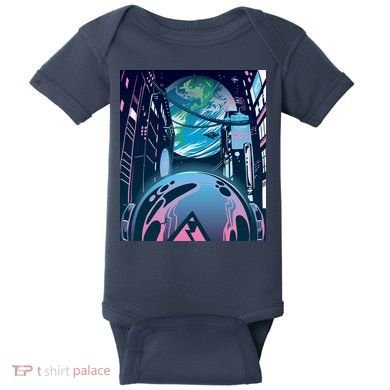 Futuristic Neon Future Baby Bodysuit
