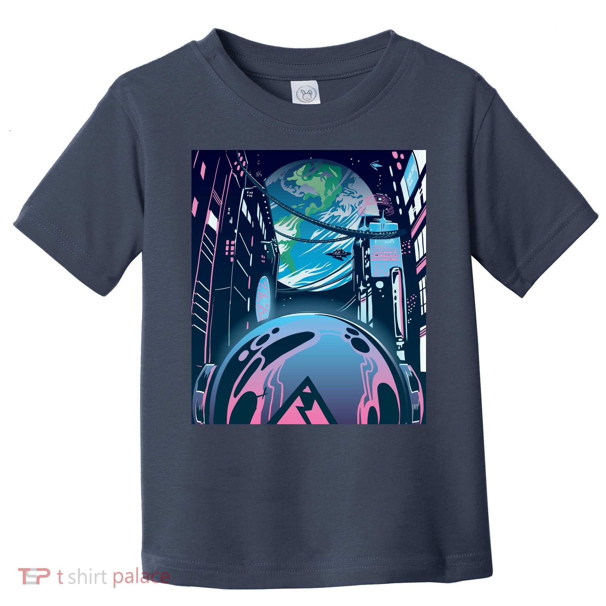 Futuristic Neon Future Toddler T-Shirt