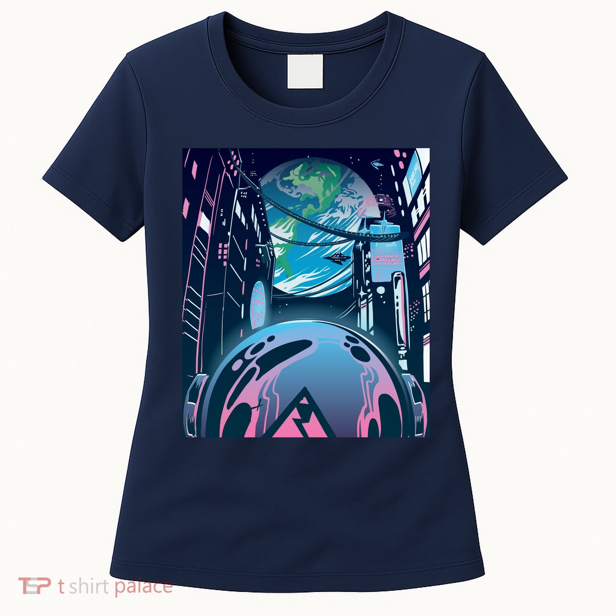 Futuristic Neon Future Women's T-Shirt