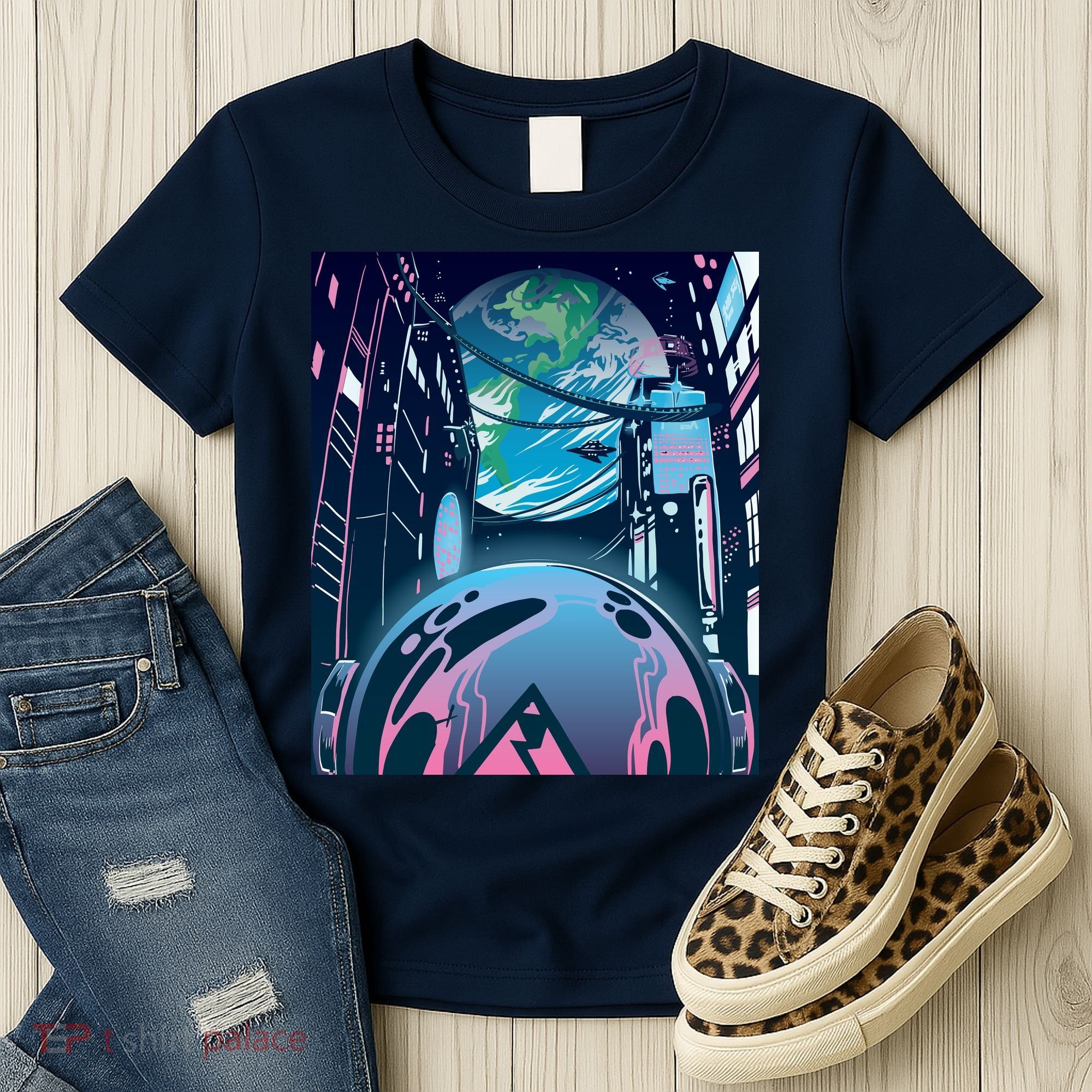 Futuristic Neon Future Women's T-Shirt